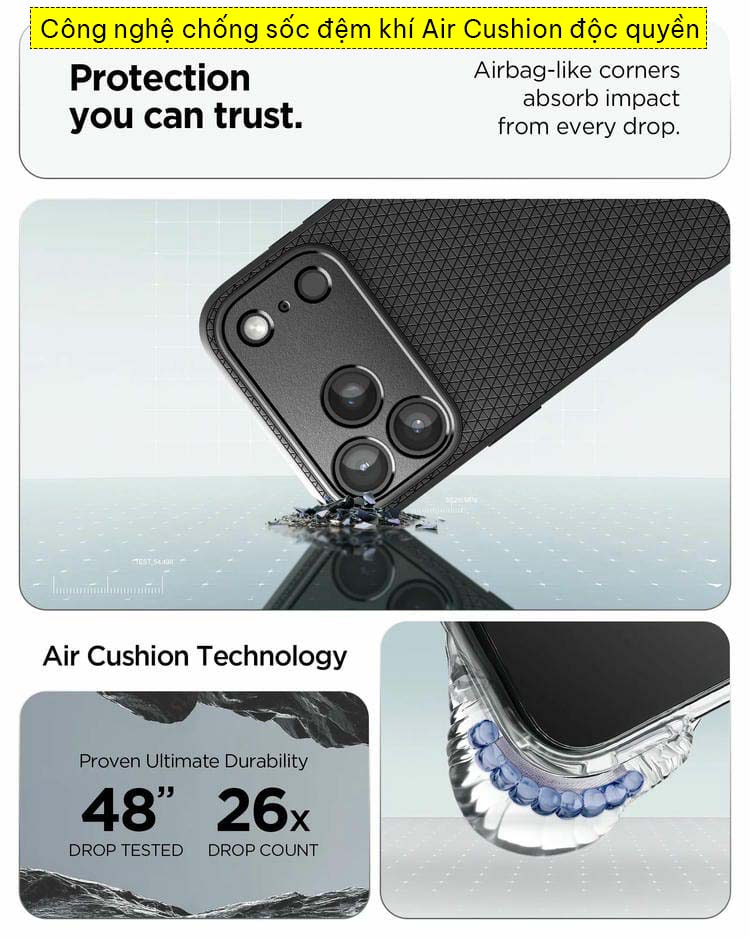 Ốp lưng iPhone 17 Pro Max Spigen Liquid Air 3